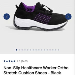 Black and Purple Athletic Sneakers